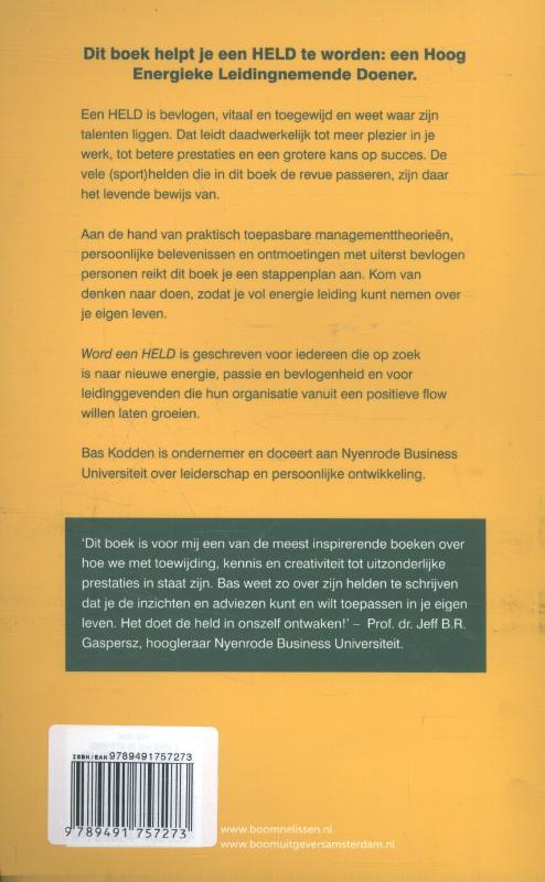 Achterkant van Word een held