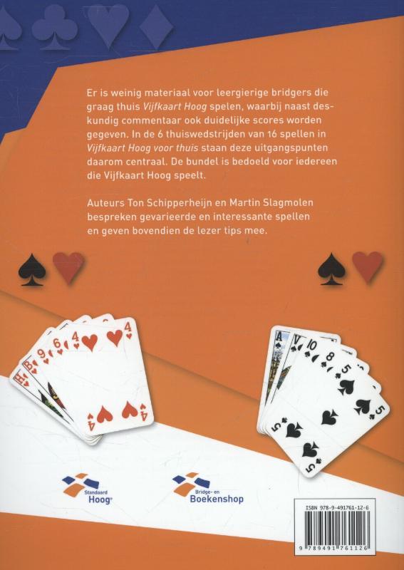 Achterkant van Vijfkaart hoog voor thuis