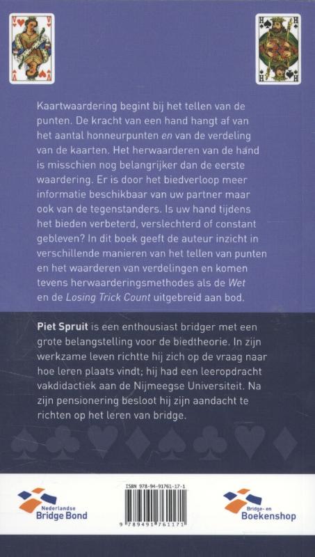 Achterkant van Kaartwaardering