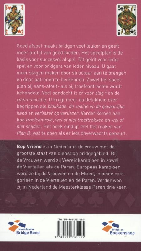 Achterkant van Het speelplan