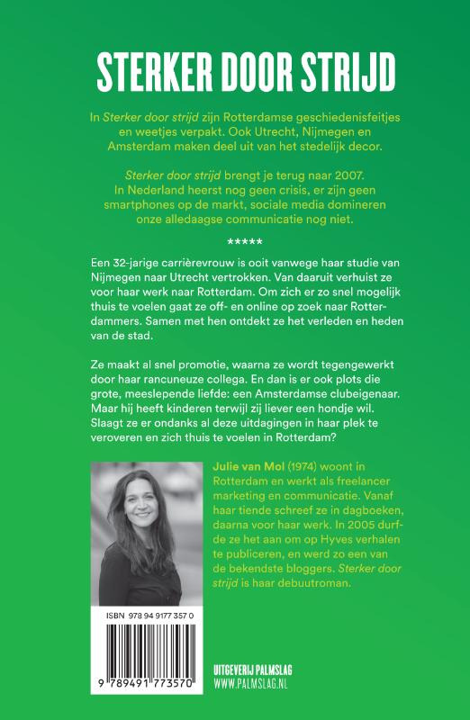 Achterkant van Sterker door strijd