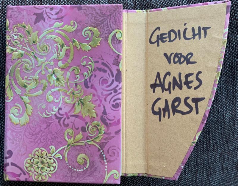 Achterkant van Gedicht voor Agnes Garst