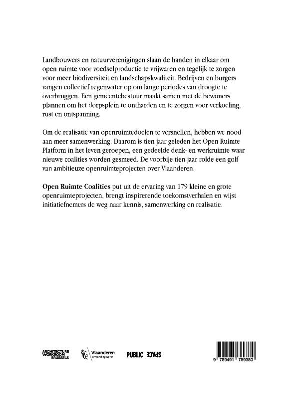 Achterkant van Open Ruimte Coalities