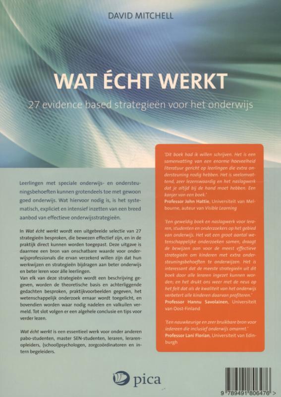 Achterkant van Wat echt werkt