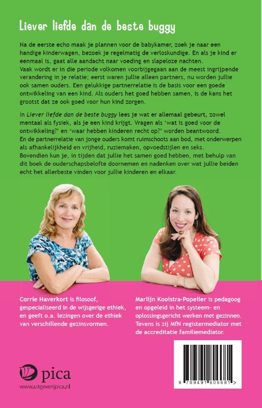 Achterkant van Liever liefde dan de beste buggy
