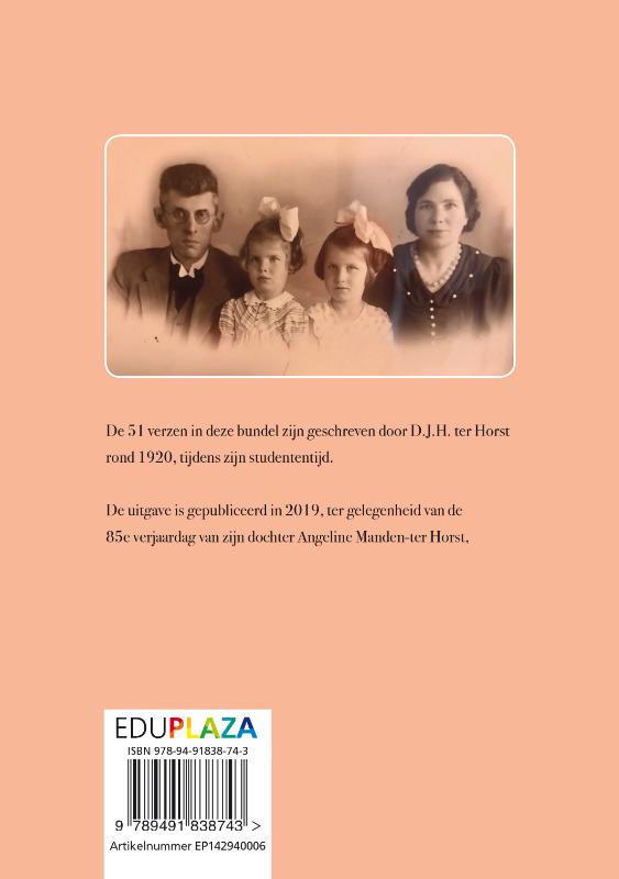 Achterkant van Verzamelde verzen