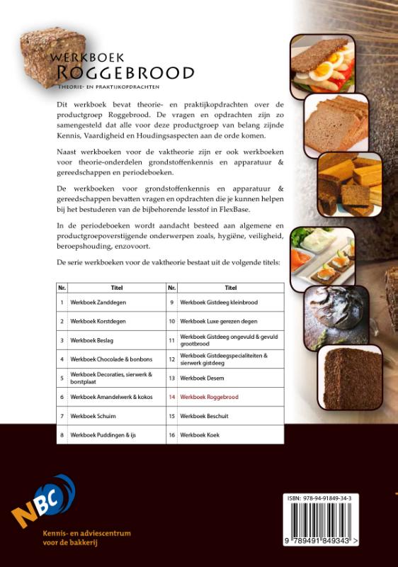 Achterkant van Werkboek roggebrood
