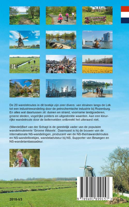 Achterkant van Provinciewandelgids Zuid-Holland