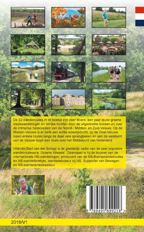 Achterkant van Provinciewandelgids Gelderland Veluwe