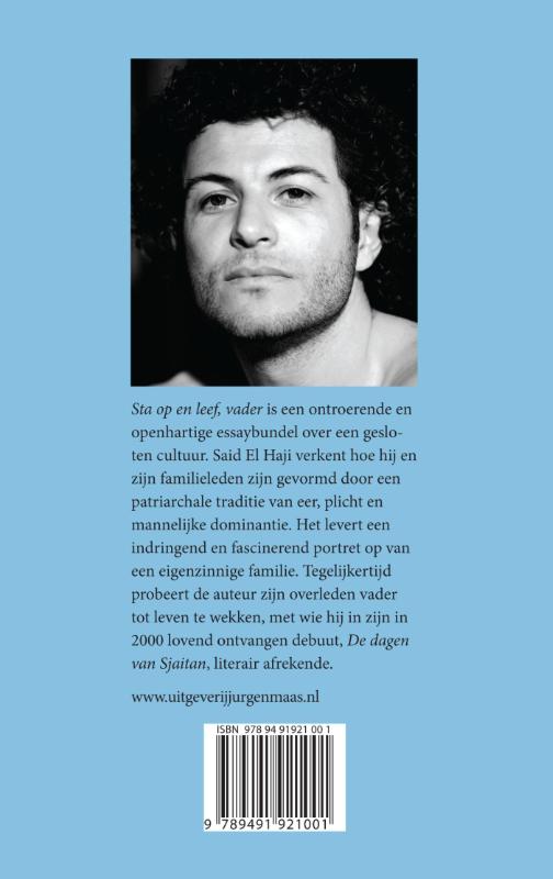 Achterkant van Sta op en leef, vader