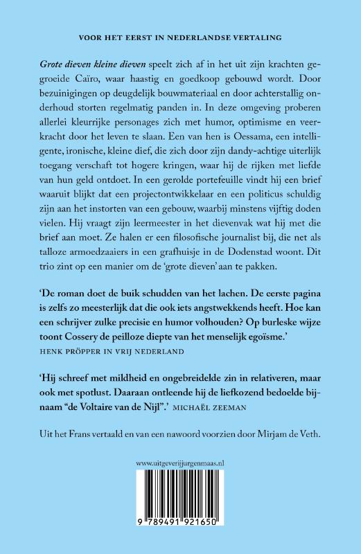 Achterkant van Grote dieven kleine dieven