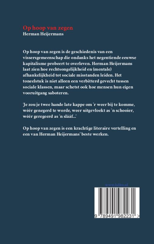 Achterkant van Op hoop van zegen