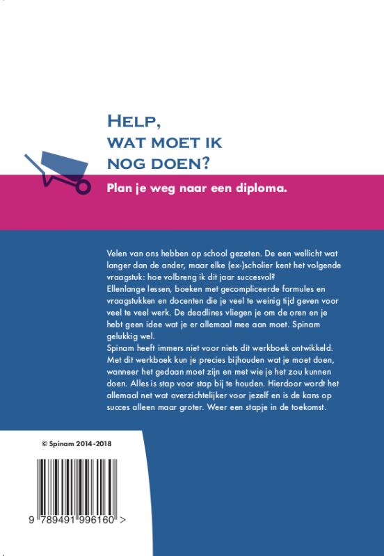 Achterkant van Help, wat moet ik nog doen?
