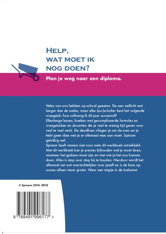 Achterkant van Help, wat moet ik nog doen?