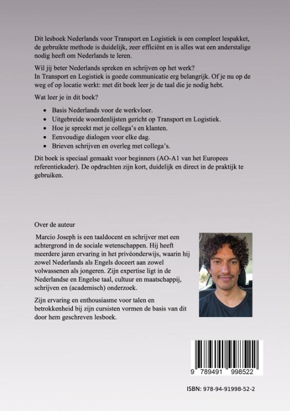 Achterkant van Nederlands voor Transport en Logistiek