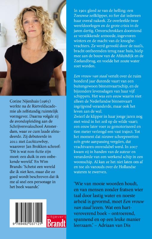 Achterkant van Een vrouw van staal