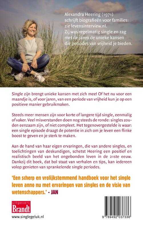 Achterkant van Single geluk