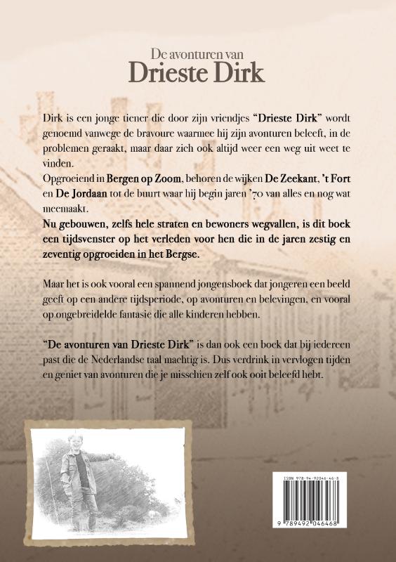 Achterkant van De avonturen van Drieste Dirk