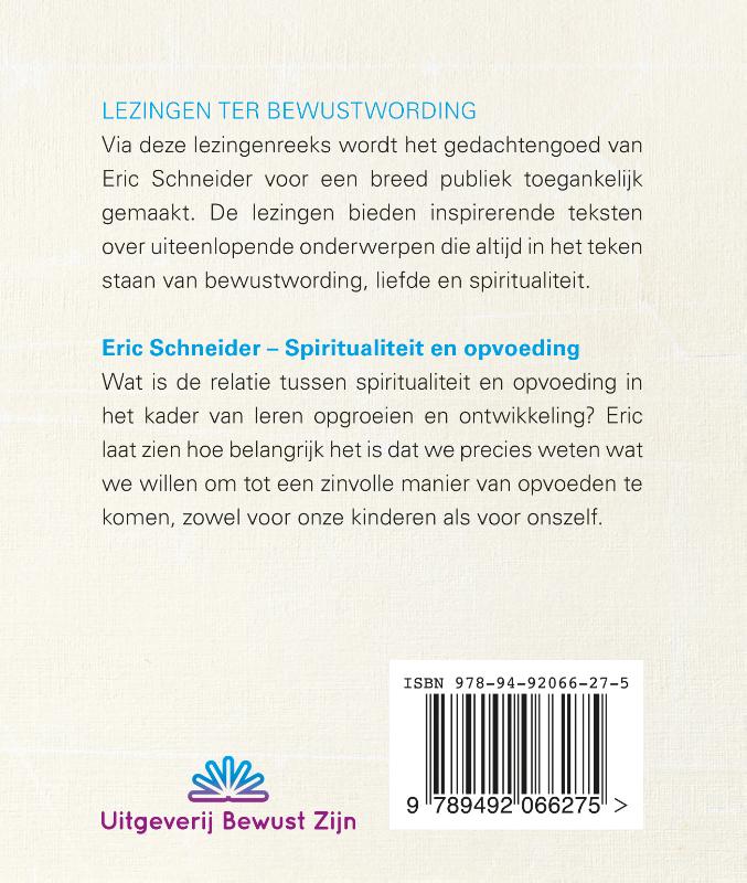 Achterkant van Spiritualiteit en opvoeding