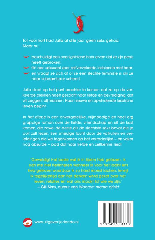 Achterkant van In het diepe