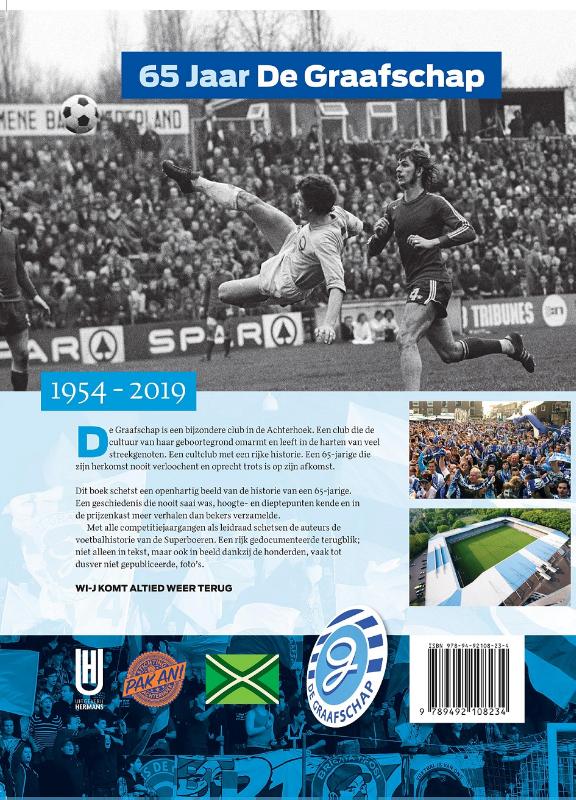 Achterkant van 65 Jaar De Graafschap