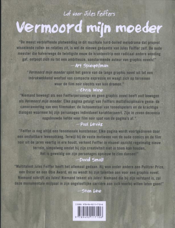 Achterkant van Dood mijn moeder