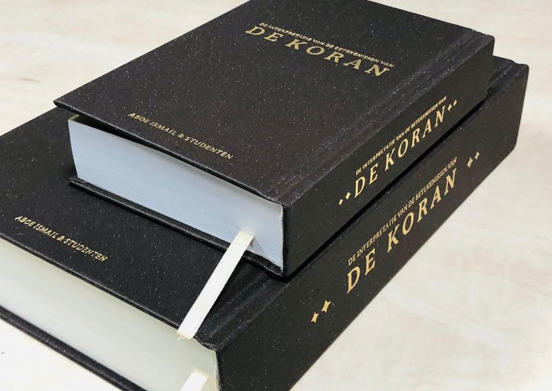Achterkant van De interpretatie van de betekenissen van de Koran