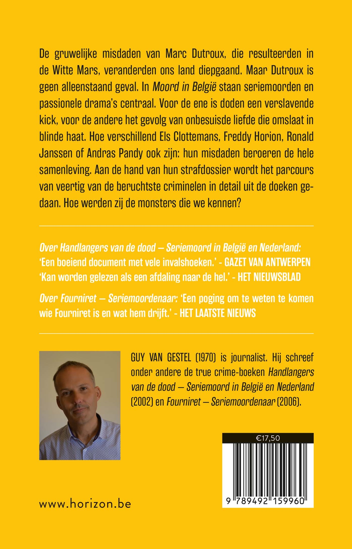 Achterkant van Moord in België