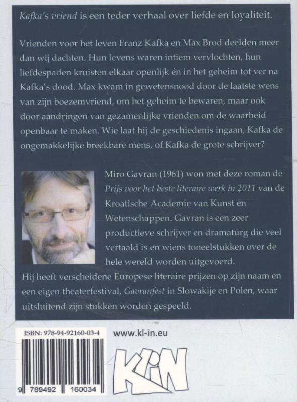 Achterkant van Kafka's vriend