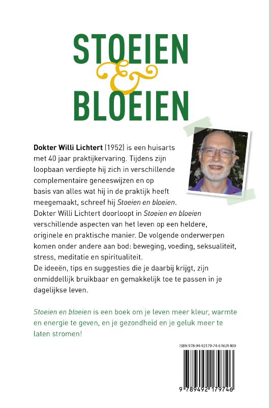 Achterkant van Stoeien en bloeien