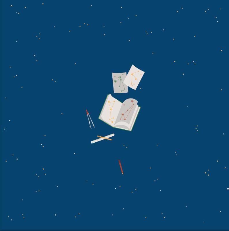Achterkant van Poesiealbum ruimtestruisvogel