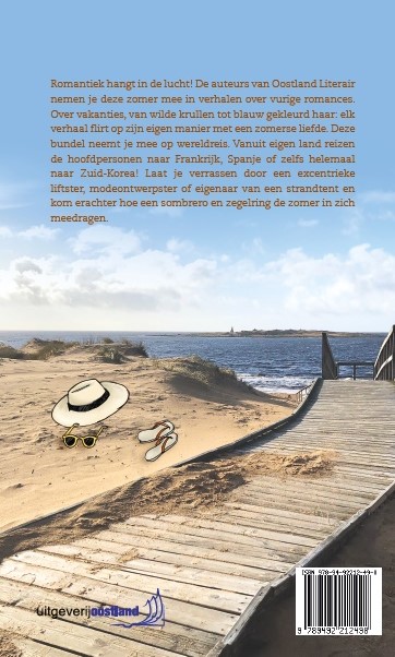 Achterkant van Zon, zee en blote voeten