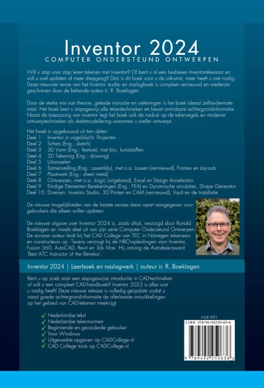 Achterkant van Inventor 2024