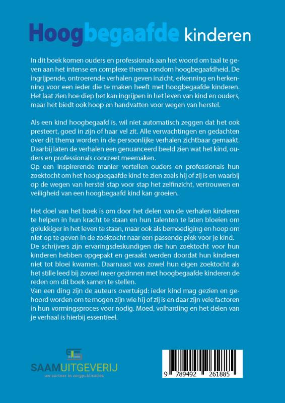 Achterkant van Hoogbegaafde kinderen