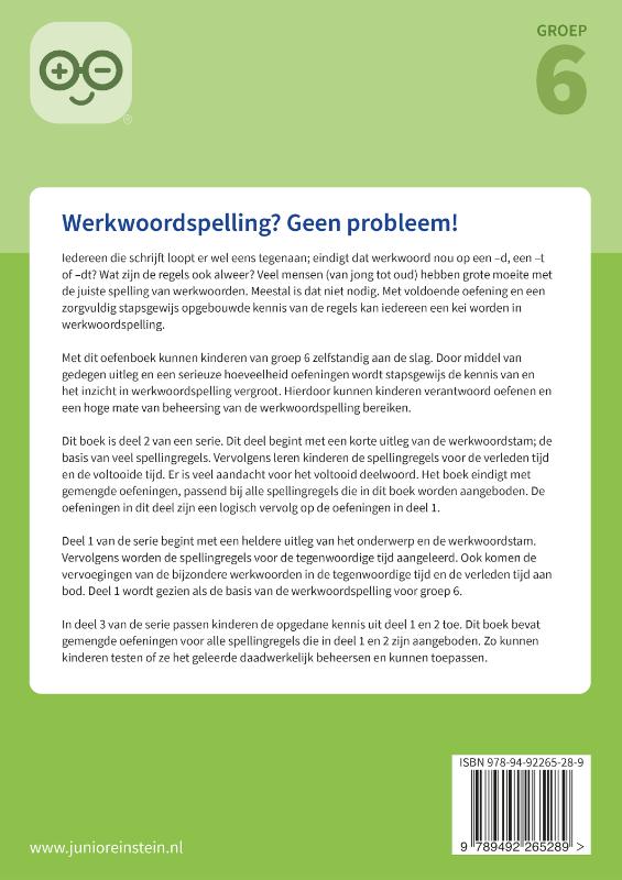 Achterkant van leer- en oefenboek