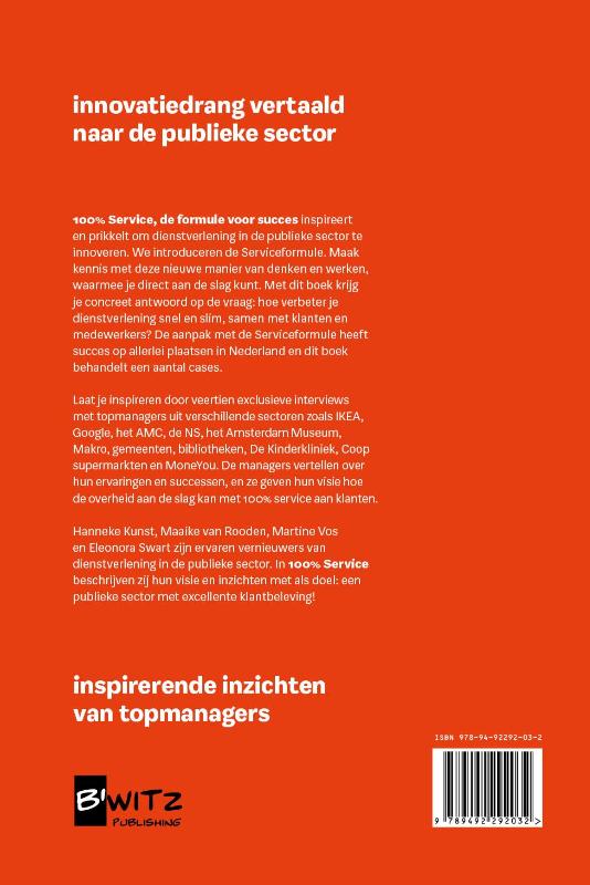Achterkant van 100% Service