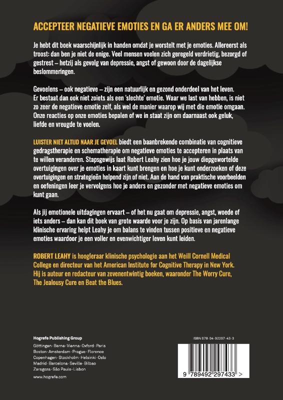 Achterkant van Luister niet altijd naar je gevoel