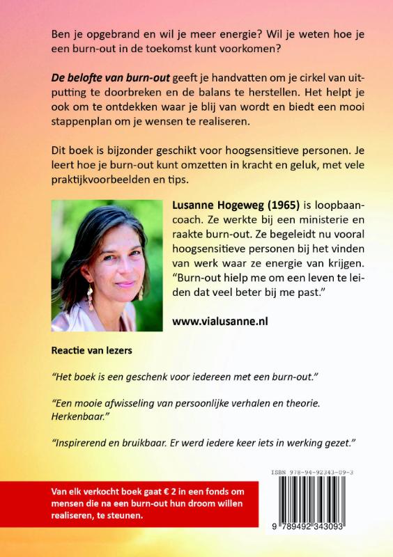 Achterkant van De belofte van burn-out
