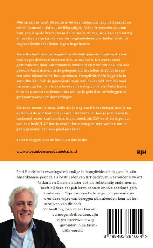 Achterkant van Beter beleggen dan de bank