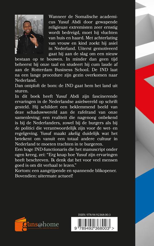 Achterkant van Asielzoeker in Nederland