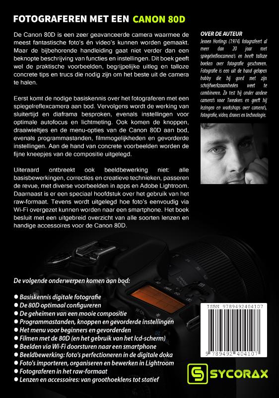 Achterkant van Fotograferen met een Canon 80D