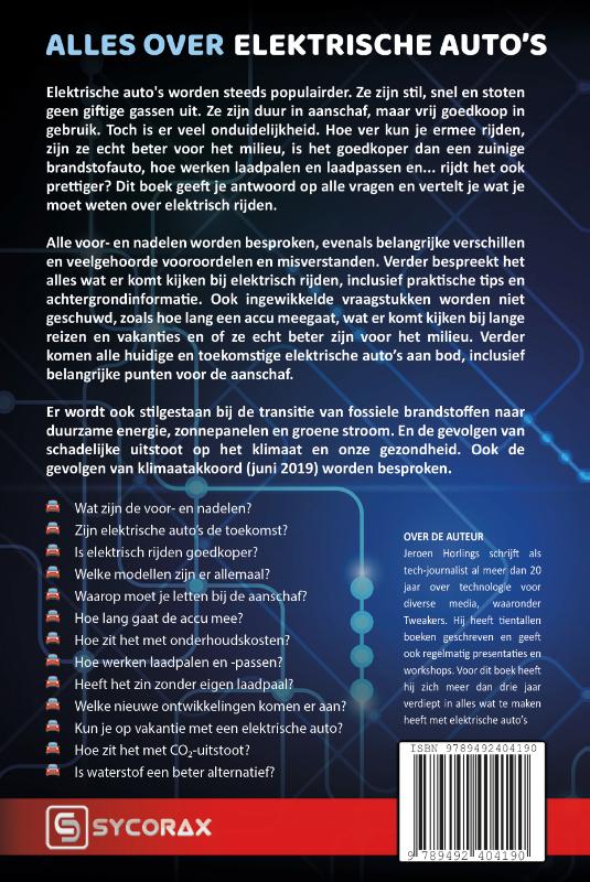 Achterkant van Alles over elektrische auto's