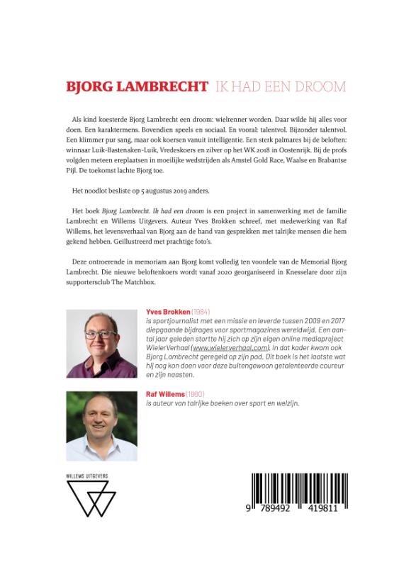 Achterkant van Bjorg Lambrecht - Ik had een droom