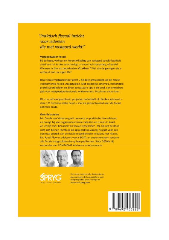 Achterkant van Vastgoedwijzer Fiscaal 2026