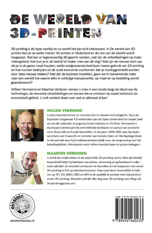 Achterkant van De Wereld van 3D-printen