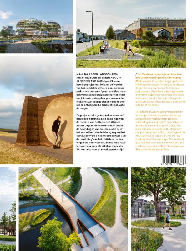 Achterkant van Jaarboek Landschapsarchitectuur en Stedenbouw in Nederland 2019