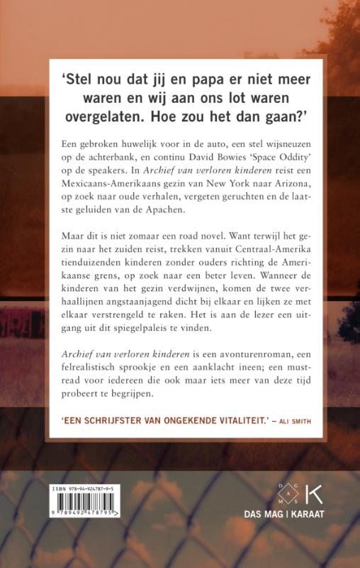 Achterkant van Archief van verloren kinderen