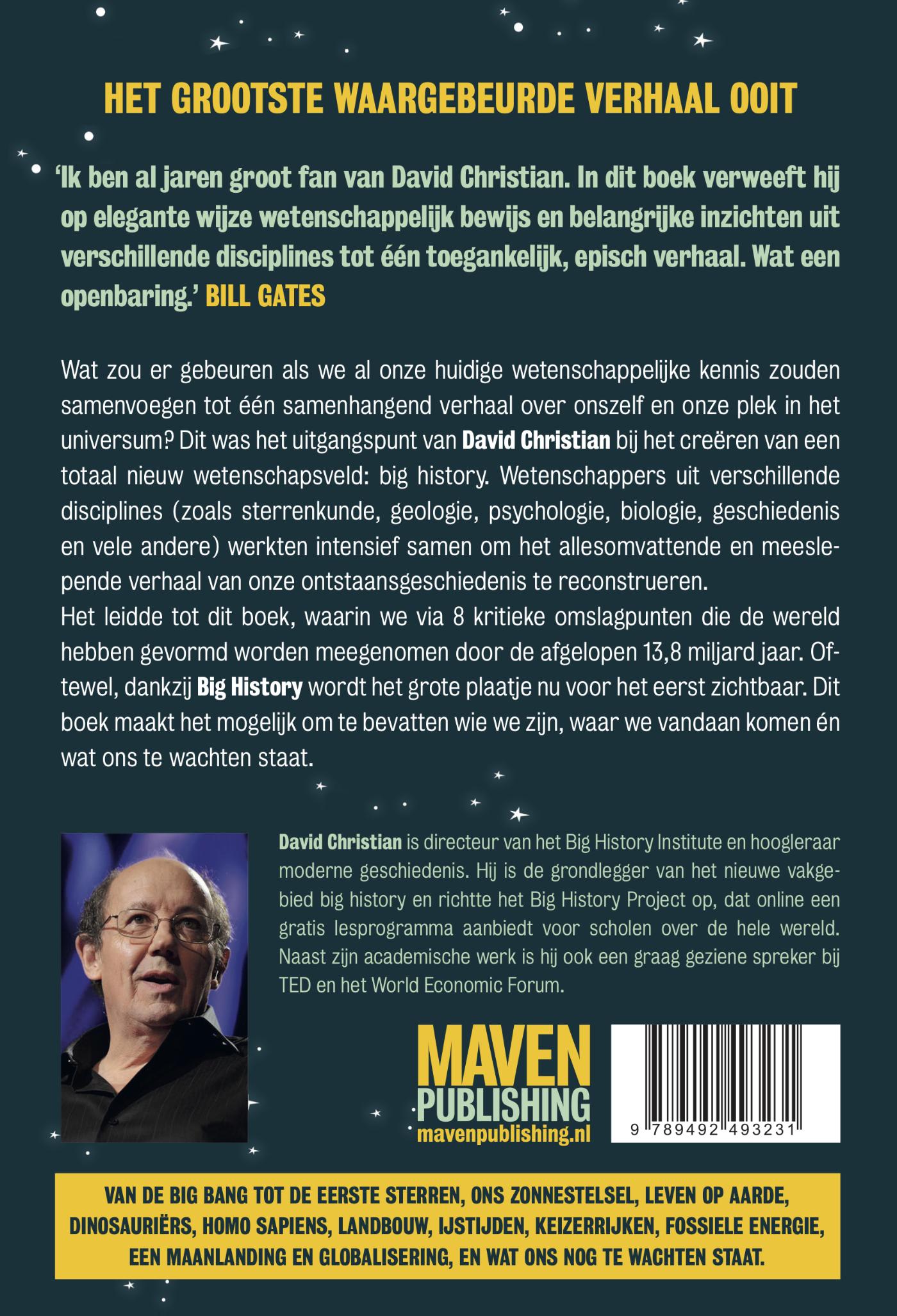 Achterkant van Big History