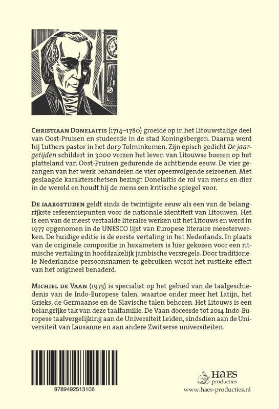 Achterkant van De jaargetijden