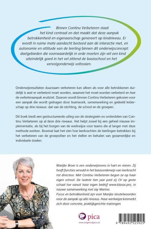 Achterkant van Continu verbeteren in het onderwijs